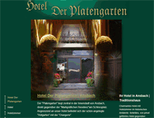 Tablet Screenshot of hotel-platengarten.de